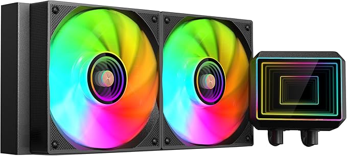 Mars Gaming ML-TWO240 Kit de Refrigeracion Liquida - Potencia 450W - Iluminacion ARGB Infinity Mirror - Bomba Opti-Chamber - Color Negro