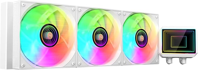 Mars Gaming ML-TWO360 Kit de Refrigeracion Liquida - Potencia 600W - Iluminacion ARGB Infinity Mirror - Bomba Opti-Chamber - Color Blanco