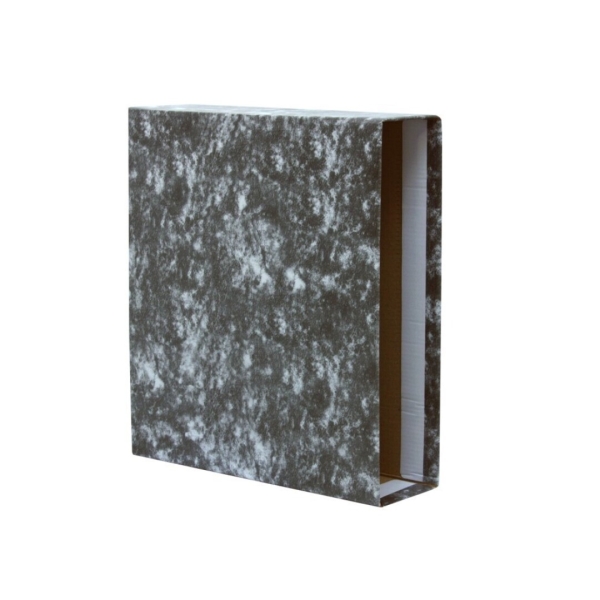 Bismark Funda para Archivador A-Z A4 - Carton Forrado - Color Negro Jaspeado