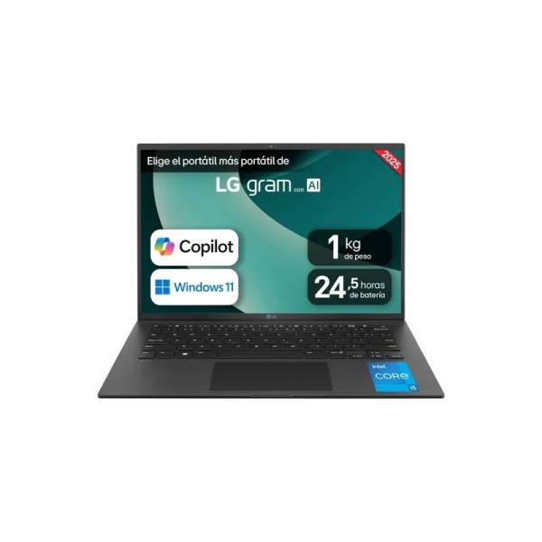 LG Gram 14Z90RU-G.AA55B Portatil 14" Intel Core I5-1334U - 16GB - 512GB SSD - Windows 11 Home - Color Negro - Teclado QWERTY (ES)