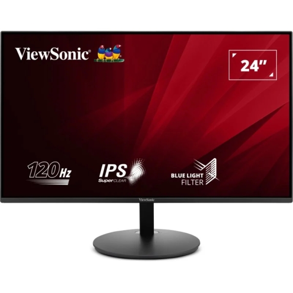 Viewsonic Monitor 23.8" LED IPS FullHD 120Hz - Respuesta 5ms - HDMI - VESA 75x75mm - Color Negro