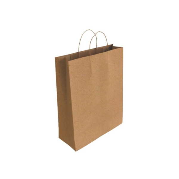 Bismark Bolsa de Papel Kraft - Medidas 40x14x32cm - Color Marron