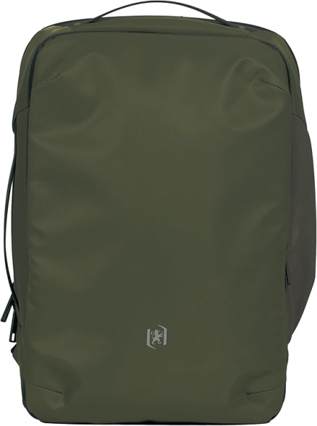 Oxford Identity Mochila Executive 18L - 2 Compartimentos y 12 Bolsillos - Bolsillo Antirobo - Asa Superio y Lateral - 42x32x13cm - Color Caqui