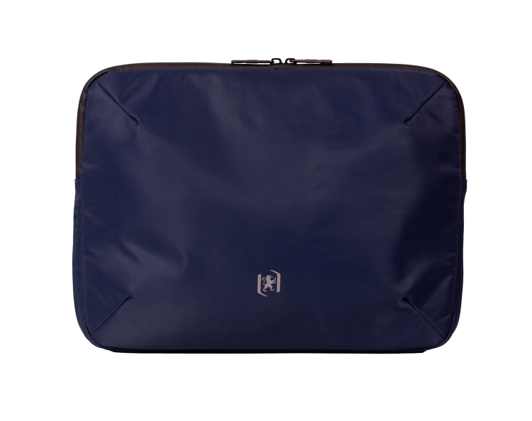 Oxford Identity Executive Funda/Maletin para Portatiles hasta 15.5" - 2 Compartimentos y 4 Bolsillos - Cierre de Cremallera - 38x29x5cm - Color Azul Marino