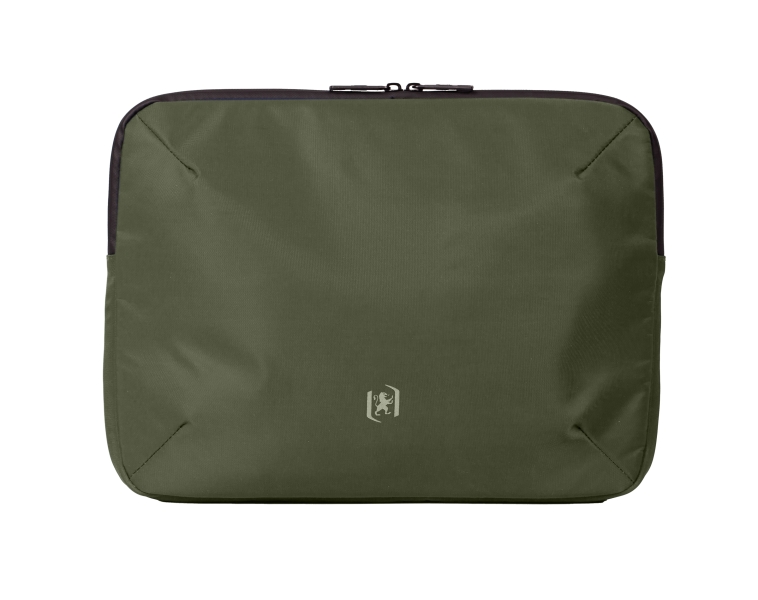 Oxford Identity Executive Funda/Maletin para Portatiles hasta 15.5" - 2 Compartimentos y 4 Bolsillos - Cierre de Cremallera - 38x29x5cm - Color Caqui