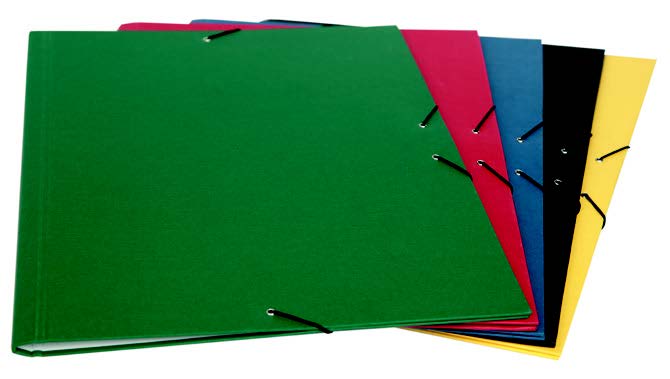 Mariola Carpeta A3 Carton Forrado en Geltex - Formato A3 - Medidas 37x50cm - Cierre con Goma Elastica - Color Negro