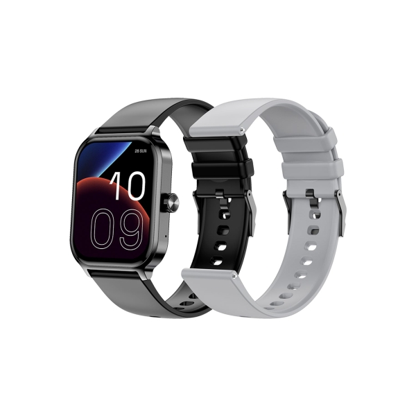 SPC Smartee Duo 3 Reloj Inteligente Smartwatch Pantalla Amoled 1.93" - Mas de 100 Modos Deportivos - Monitoreo de Salud - Resistencia IP68 - 7 Dias de Autonomia - Incluye 2 Correas - Color Negro