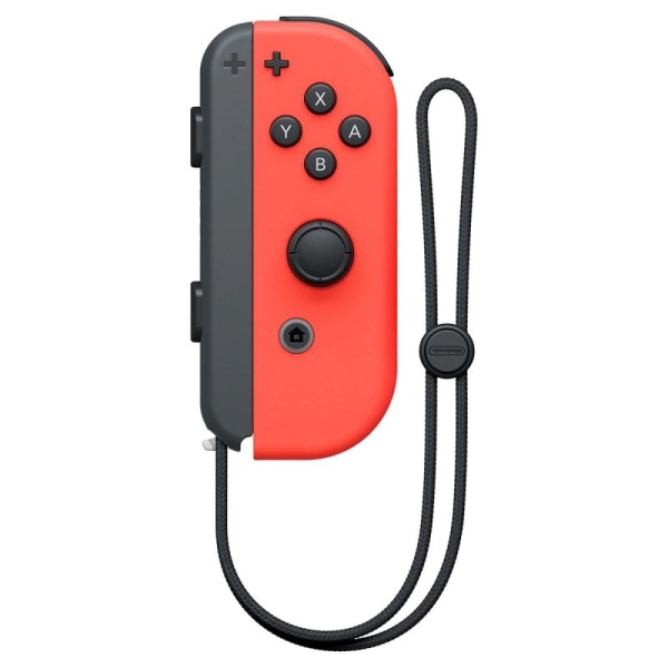 Nintendo Mando Joy-Con Derecho para Nintendo Switch - Vibracion HD - Sensor de Movimiento - Acelerometro y Giroscopio - Conectividad Bluetooth - Camara Infrarroja - Color Rojo Neon