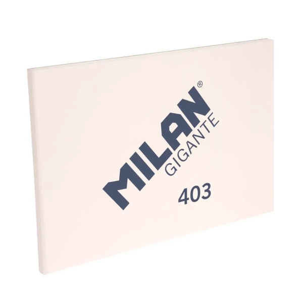 Milan 403 Gigante Bloc de Dibujo A3 50 Hojas Papel Liso de 200g/m² - Tapa Blanda y Cubierta Trasera Dura - Color Marfil y Textura Sedosa de Grano Fino