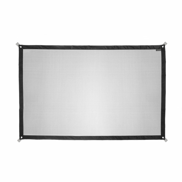 Innovagoods Petinu Red de Seguridad para Mascotas - Facil de Instalar - Resistente y Duradera - Multiposicion - Incluye Colgadores Adhesivos 3M - 112x73cm - Color Negro