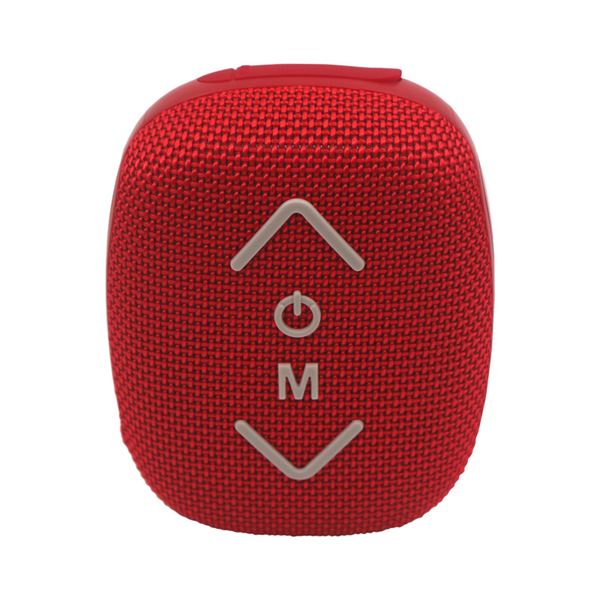 Coolsound Riderbeat Altavoz Bluetooth True Wireless 7W - Autonomia hasta 3h - USB, MicroSD y Aux - Funcion Manos Libres - Radio FM - Soporte Para Manillar - Color Rojo