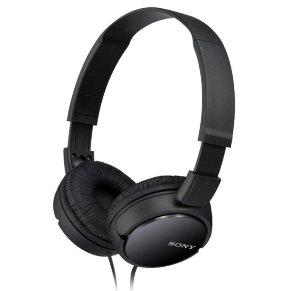Sony MDR-ZX110B Auriculares con Microfono Integrado - Diadema Ajustable - Auriculares Giratorios - Color Negro