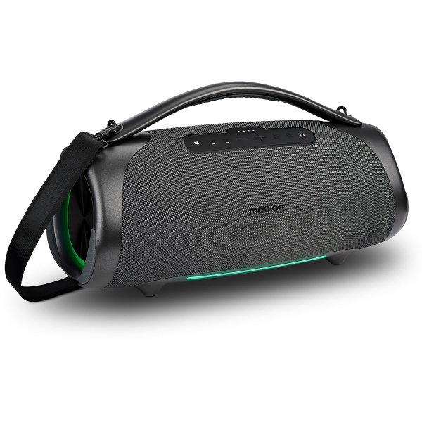 Medion Life P61768 XL Altavoz 50W + 50W RMS - Bluetooth 5.3 - Modo Broadcast - Resistente al Agua - Hasta 30 Horas de Autonomia - Iluminacion RGB - Color Antracita