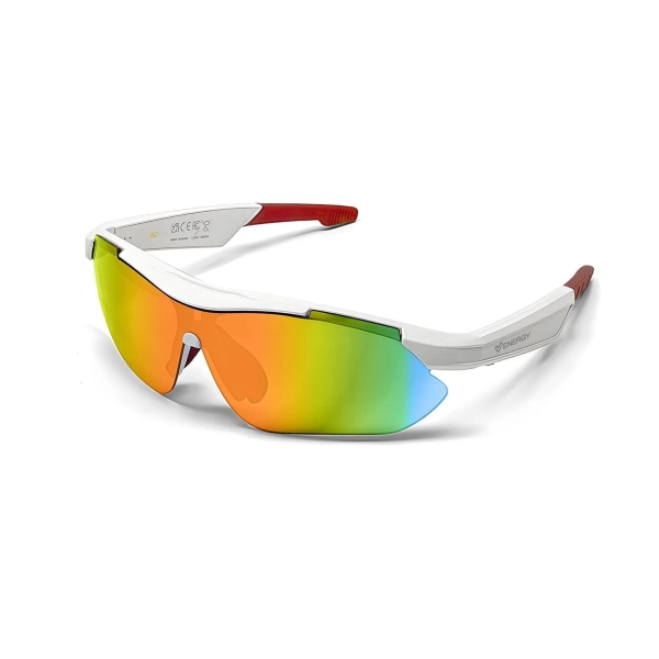Energy Sistem TrackVibe Sport Music Gafas Bluetooth - Filtro Anti Luz Azul y Proteccion UV400 - Reproduccion de Musica - Microfono y Asistente de Voz - IPX5 - Control Tactil - Autonomia 5 horas - Color Blanco