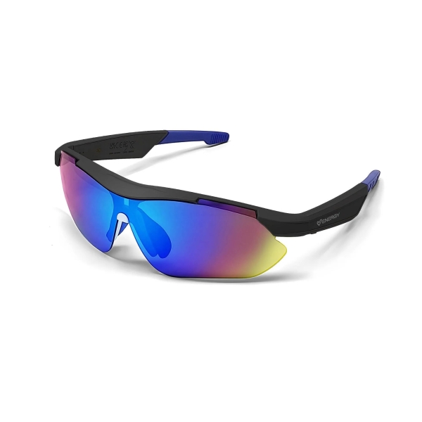 Energy Sistem TrackVibe Sport Music Gafas Bluetooth - Filtro Anti Luz Azul y Proteccion UV400 - Reproduccion de Musica - Microfono y Asistente de Voz - IPX5 - Control Tactil - Autonomia 5 horas - Color Negro
