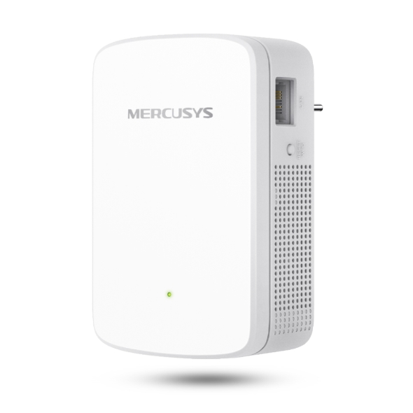 Mercusys ME20 Repetidor Extensor de Red WiFi - Hasta 750Mbps - 1x RJ-45 - Boton WPS - Color Blanco