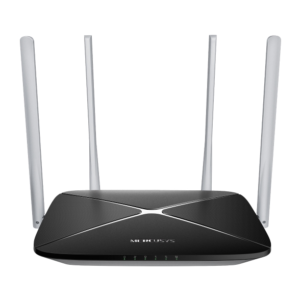 Mercusys MB135 Router 4G Wi Fi AC1200 Doble Banda - Velocidad hasta 150 Mbps - Conexion hasta 64 Dispositivos - Antenas Externas de Alta Cobertura - Color Blanco
