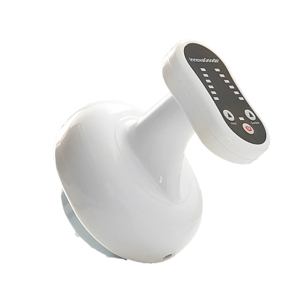 Innovagoods Cellout Masajeador Anticelulitico por Succion y Calor Recargable - Vacumterapia - Intensidad Regulable - Recargable por USB - Diseño Portatil - Color Blanco