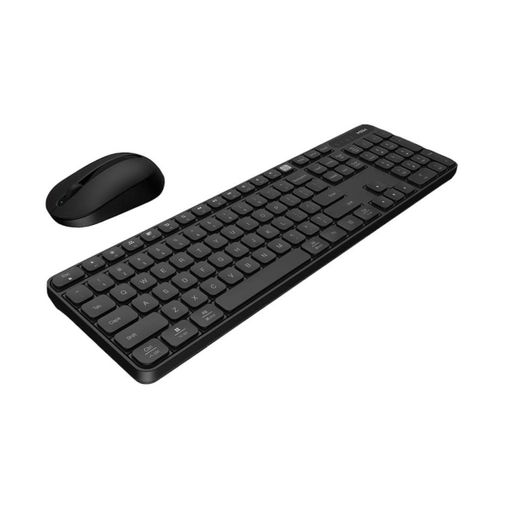 Xiaomi Wireless Keyboard and Mouse Combo Teclado y Raton Inalambricos - Conexion 2.4GHz con Receptor USB - Teclado 104 Teclas con 12 Funciones FN - Teclas Cilindricas Ergonomicas - Raton 1000 DPI 60g - Color Negro