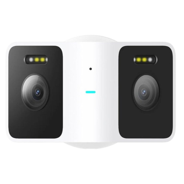 Xiaomi Outdoor Camera CW100 Dual Camara de Videovigilancia Exterior - Doble Lente Ultra Gran Angular - Resolucion 2K 3MP - Vision Nocturna a Todo Color - Deteccion IA de Personas y Vehiculos - WiFi - IP66 - Color Blanco