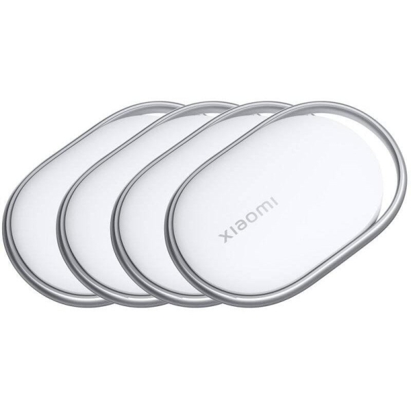 Xiaomi Tag Pack 4 Localizador Bluetooth Inteligente - Compatible con Google Find My Device - Rastreador Antiperdida para Llaves y Objetos - IP67 - Bateria CR2032 Reemplazable - Diseño Compacto - Color Blanco