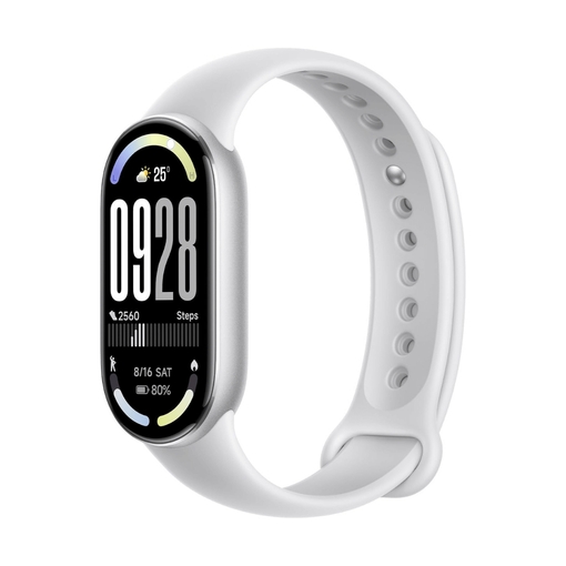 Xiaomi Smart Band 10 Mystic Rose Pulsera Inteligente - Pantalla AMOLED 1.72" - 1500 Nits - Mas de 150 Modos Deportivos - Monitor SpO2 y Ritmo Cardiaco - Resistente 5ATM - Color Plata