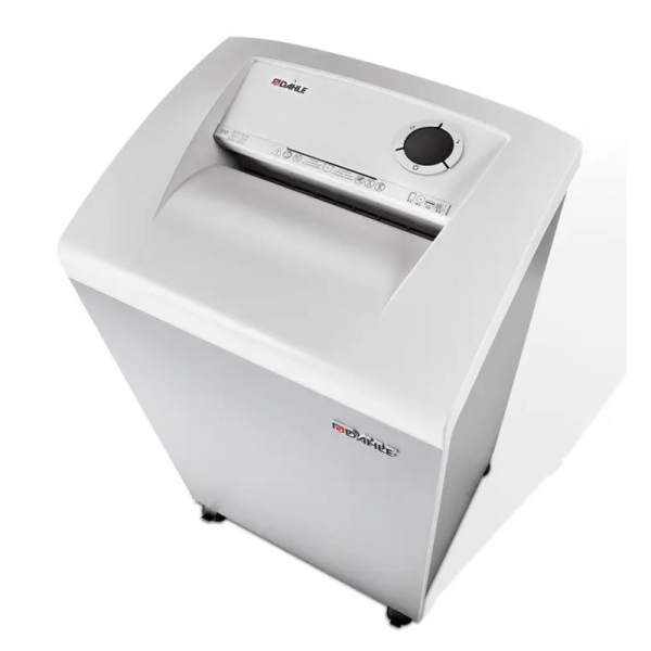 Dahle 414 air CleanTEC Destructora de Papel Manual Corte en Particulas P-4 - Destruye hasta 26 Hojas - Capacidad de la Papelera 140L - Tecnologia de Filtracion de Polvo - Ruedas Giratorias - Color Gris