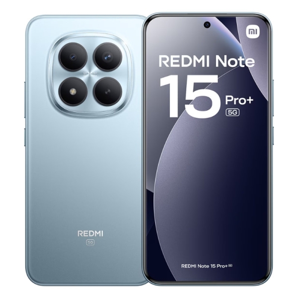 Xiaomi Redmi Note 15 Pro+ 5G Smartphone Pantalla AMOLED 6.83" 1.5K 120Hz - 12Gb - 512GB - Snapdragon 7s Gen 4 - Camara 200 MP OIS + 8 MP - Bateria 6500 mAh con Carga 100W HyperCharge - IP68 - Color Azul