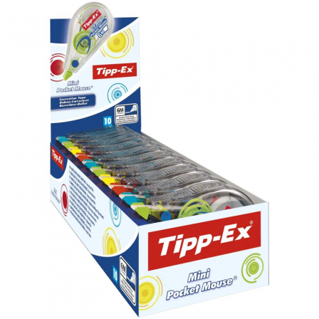 Tipp-Ex Mini Pocket Mouse Fashion Cinta Correctora 5mm x 6m - Resistente - Escritura Instantanea