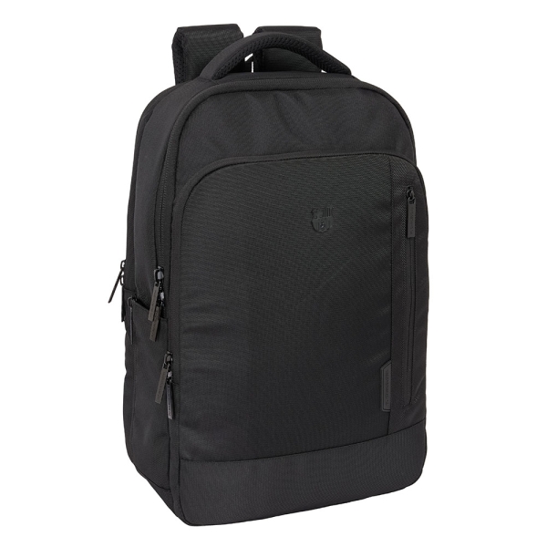 Safta F.C.Barcelona Premium Mochila para Portatil hasta 15.6" - Conector USB - Portabotellas - Tirador Doble - Hombreras Acolchadas - Alojamiento para Gafas - 19.15L - 290x150x440mm - Color Negro