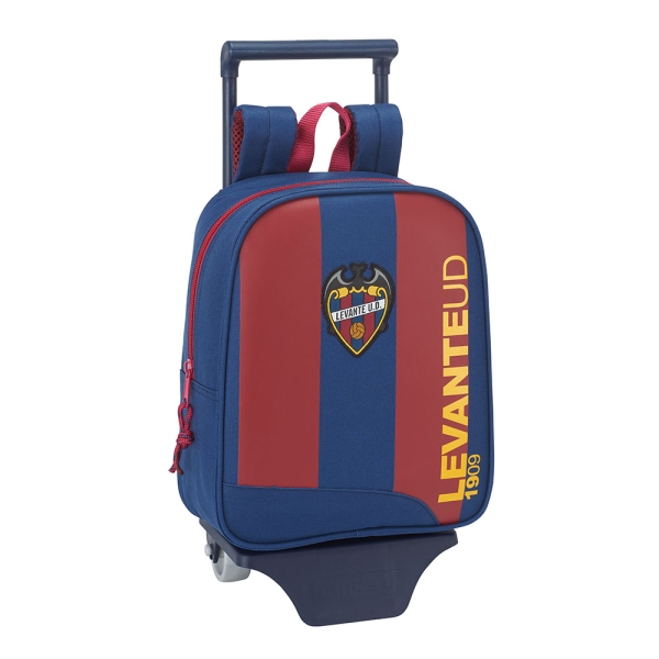 Safta Levante U.D. Mochila con Carro - Tarjeta ID - Asa Superior - Mochila Extraible - Carro Resistente - 6L - Material Duradero - Facil de Transportar - 220x100x270mm - Color Rojo y Azul