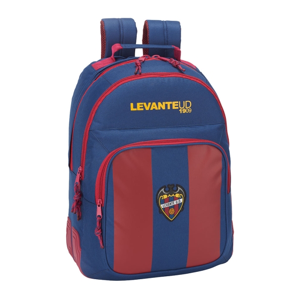 Safta Levante U.D. Mochila con 2 Compartimentos - Cantoneras Antirozaduras - Adaptable a Carro - Portabotellas - Tirador Doble - Asa Forrada - 320x150x420mm - Color Rojo y Azul