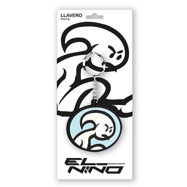 Safta el Niño Life Is Fun Llavero - Ideal Como Regalo - 80x30mm - Color Blanco y Negro