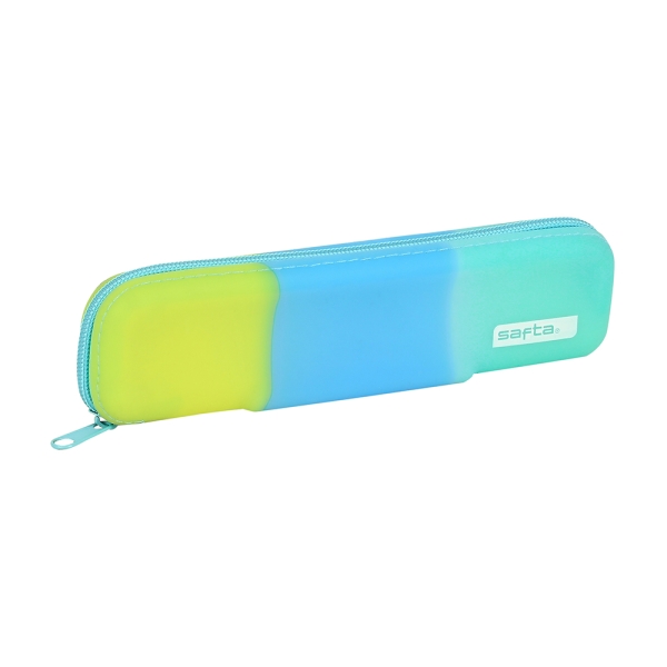 Safta Portatodo - Cremallera - Silicona - Capacidad de 0.25L - 200x20x55mm - Multicolor