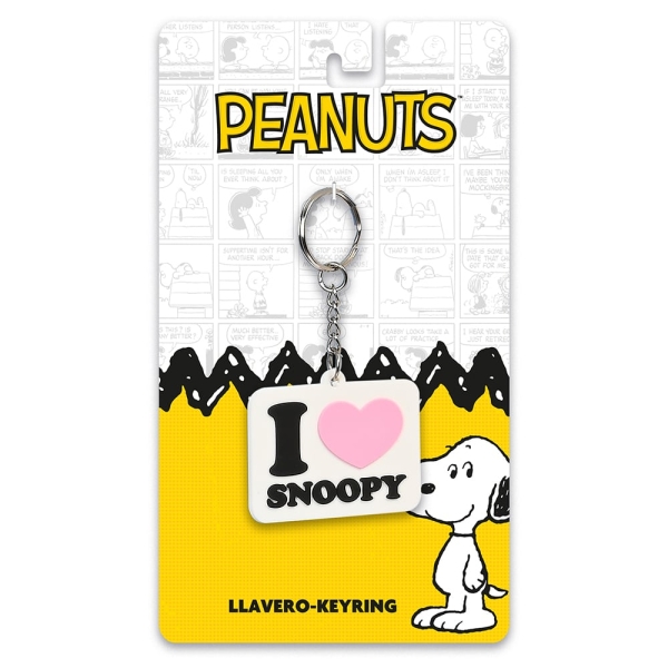 Safta Snoopy Imagine Llavero - Presentacion en Blister de Carton - Inspirado en Peanuts - Perfecto para Llaves y Bolsos - 30x80mm - Multicolor