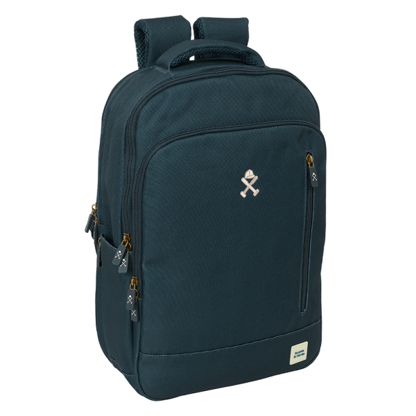 Safta Harper and Neyer Mochila para Portatil hasta 15.6" - Interior Acolchado - Conector USB - Ergonomica - Capacidad 19.15L - 290x150x440mm - Color Azul Marino