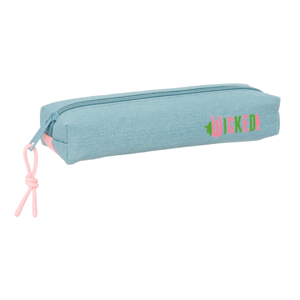 Safta Wicked Portatodo - Cremallera - Goma Elastica - 0.53L - 220x70x40mm - Color Turquesa