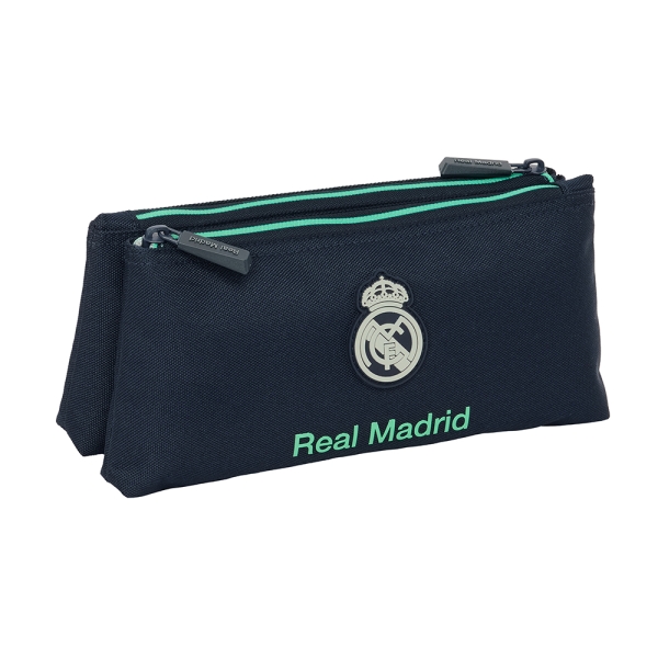 Safta Real Madrid 2ª Equipacion 25/26 Neceser Compacto de 2L - 2 Compartimentos con Cremallera - 220x80x100mm - Color Azul Marino