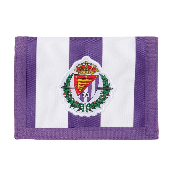 Safta Real Valladolid Billetera - Cabecera para Colgar - Cierre con Velcro - Compartimentos Internos - Bolsillo para Monedas - 125x10x95mm - Color Morado