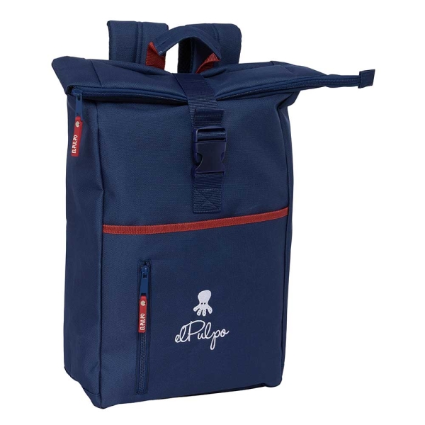 Safta el Pulpo Mochila para Portatil hasta 15.6" - Cremallera - Interior Acolchado - Correas Ergonomicas - Asa Forrada - Capacidad 15.3 Litros - 280x130x420mm - Color Azul Marino