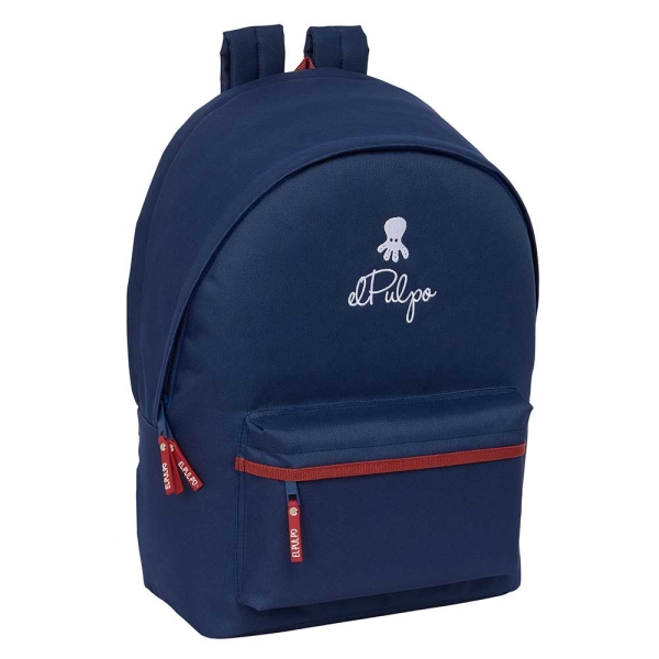 Safta el Pulpo Mochila para Portatil hasta 15.6" - Alojamiento Antirrobo - Conector USB - Base Acolchada - Hombreras Ergonomicas - 24.55L - Asa Superior - 310x180x440mm - Color Azul Marino