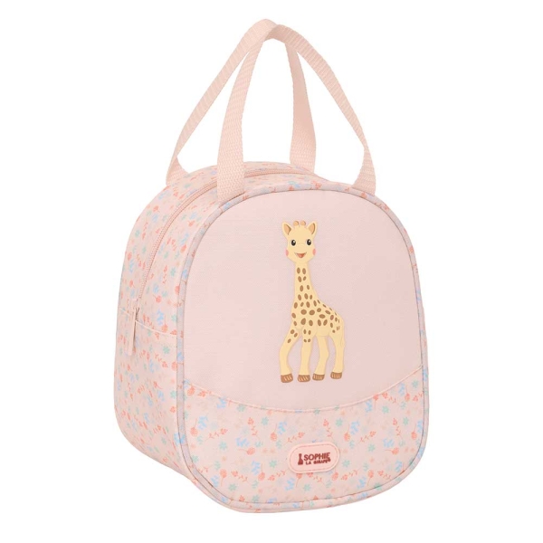Safta Sophie la Girafe Joy Neceser Termo de 5.85L - Interior Forrado en Aluminio - Repelente al Agua - Asa Superior - 190x140x220mm - Color Rosa Pastel