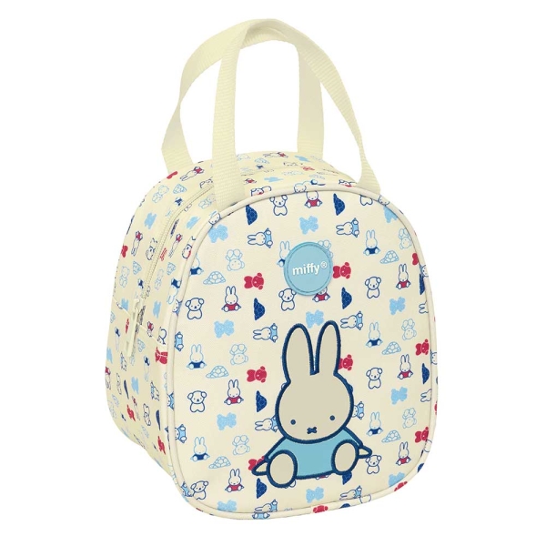 Safta Miffy Buddy Neceser Termo de 5.85L - Interior Forrado en Aluminio - Repelente al Agua - Asa Superior - 190x140x220mm - Color Beige