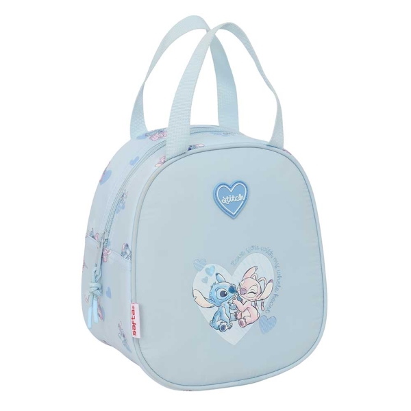 Safta Stitch Neceser Termo de 5.85L - Interior Forrado en Aluminio - Asa Superior - 190x140x220mm - Color Azul Claro