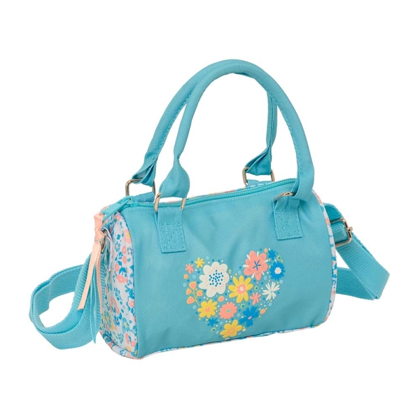 Safta Moos Fiori Bolso - Material Reciclado - 100x160mm - Color Azul Claro