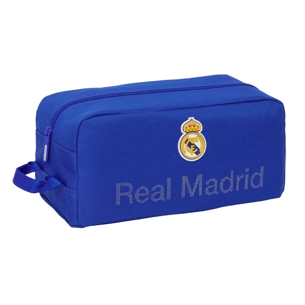 Safta Real Madrid Zapatillero - Asa Lateral - Compacto y Ligero - 9L - 340x180x150mm - Color Azul