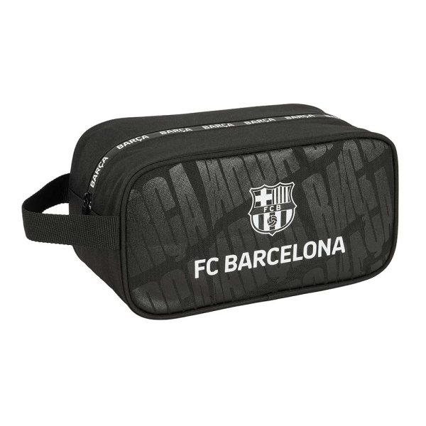 Safta F.C.Barcelona Zapatillero - Asa Lateral - 6L - Facil Transporte - Compacto y Ligero - 290x140x150mm - Color Negro