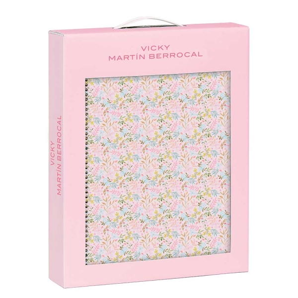 Safta VMB Set de Libreta A4 y Saco para Regalo - Presentado con Ventana Transparente - Asa de PVC - 280x60x350mm - Color Rosa