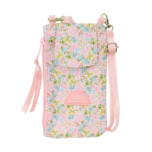 Safta VMB Monedero Portamovil hasta 6.9" - Compartimento con Cremallera - Cordon Ajustable - 0.19L - 100x190mm - Color Rosa