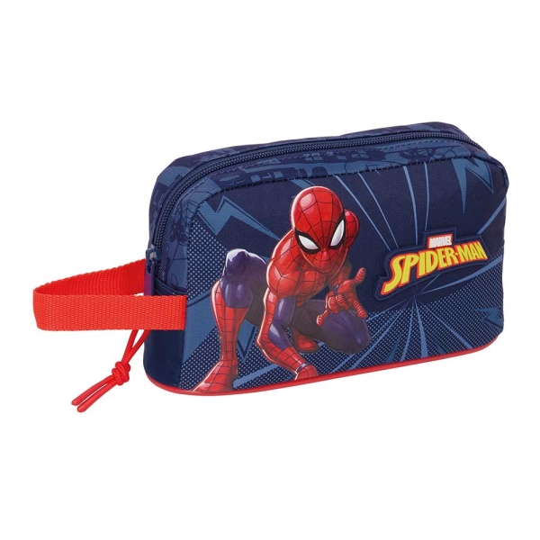 Safta Spider-Man Portadesayunos Termico de 1.7L - Interior Forrado en Aluminio - 215x65x120mm - Color Azul Marino
